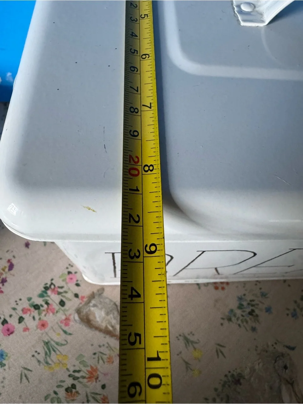 Vintage White Bread Box Storage Canister - Kitchen Counter Organizer